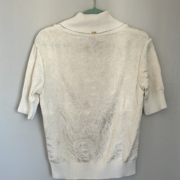 St John Short sleeved knit turtleneck sweater. Size S - Picture 3 of 8